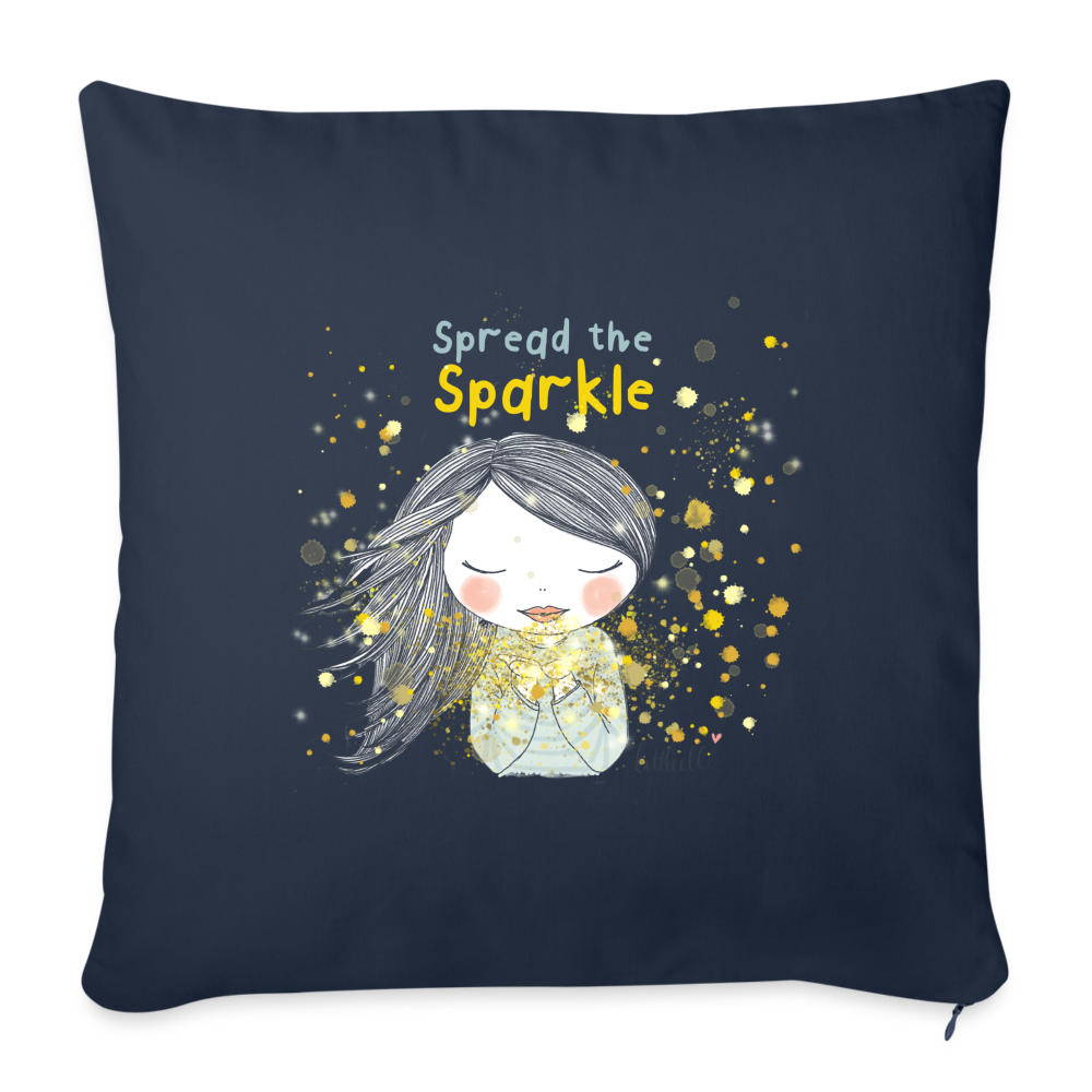 Spread the Sparkle - Sofakissen mit Füllung 44 x 44 cm - Navy