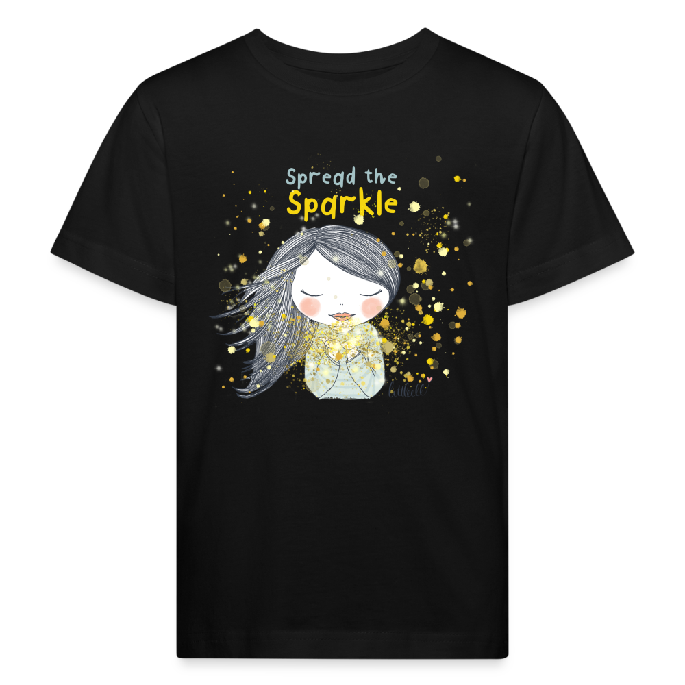 Spread the Sparkle - Kinder Bio-T-Shirt - Schwarz