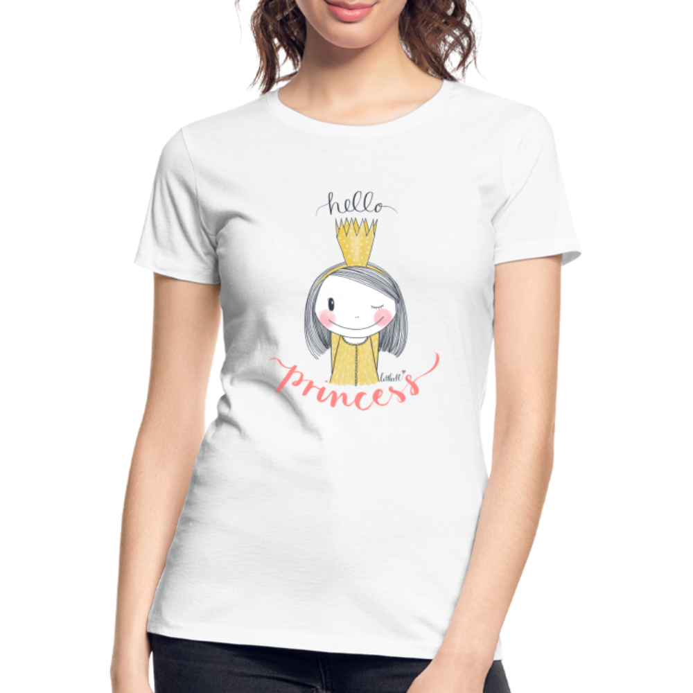 Hello Princess - Frauen Premium Bio T-Shirt - weiß