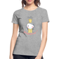 Hello Princess - Frauen Premium Bio T-Shirt - Grau meliert