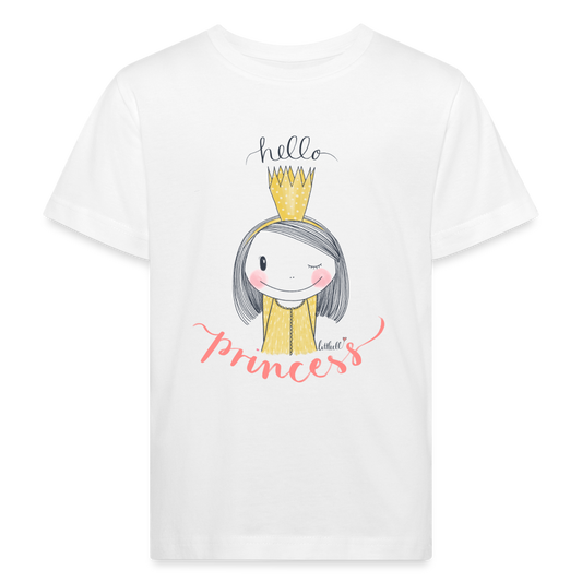 Hello Princess - Kinder Bio-T-Shirt - weiß