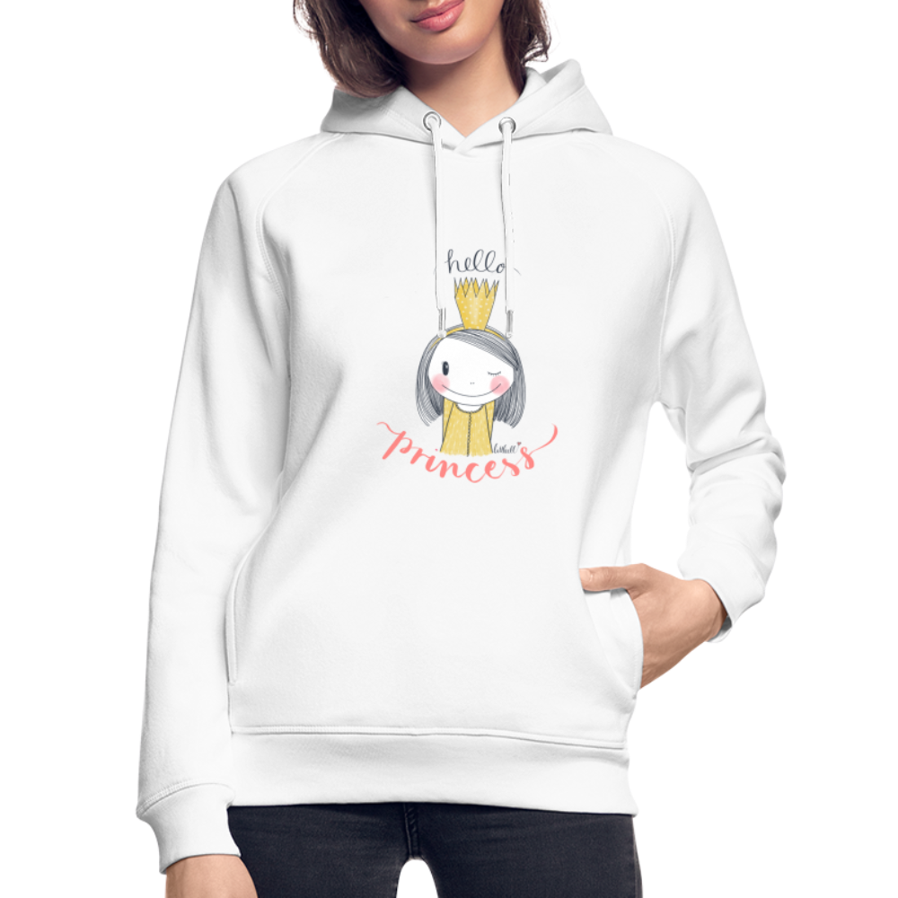 Hello Princess - Unisex Bio-Hoodie - weiß