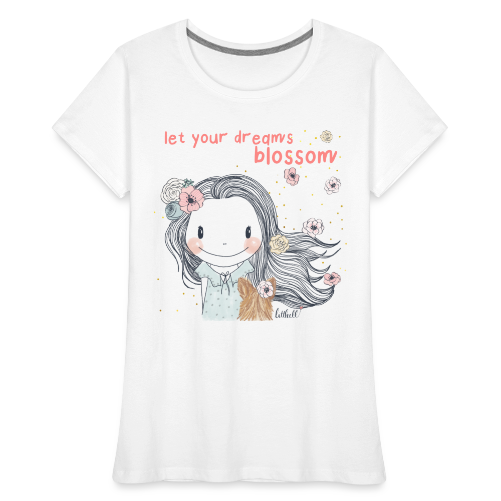Let Your Dreams Blossom -  Premium Bio T-Shirt - weiß