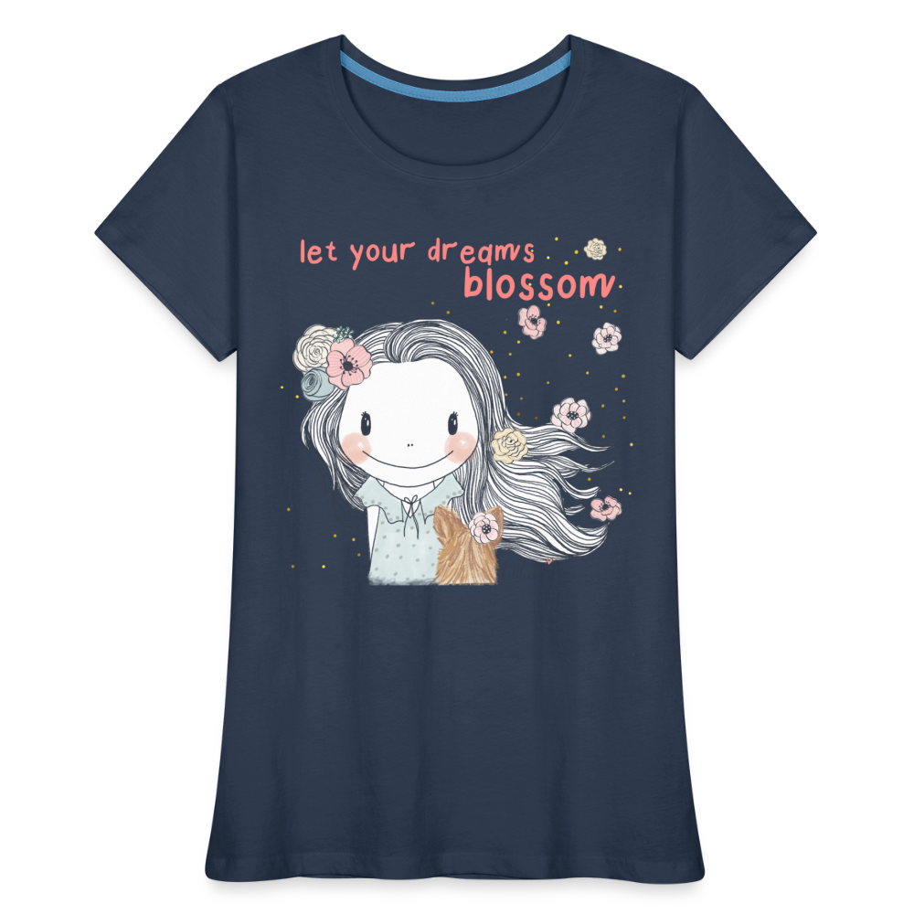 Let Your Dreams Blossom -  Premium Bio T-Shirt - Navy